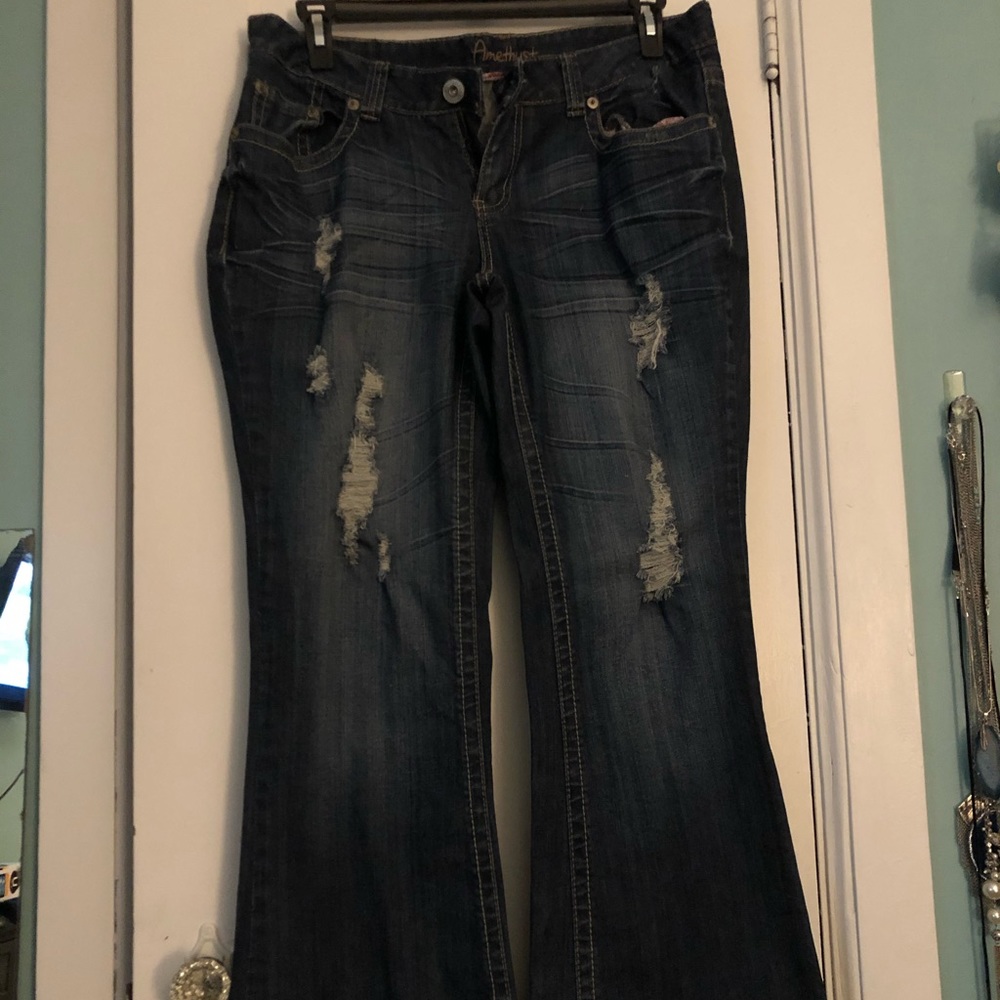Amethyst flared jeans